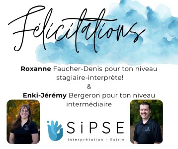 Félicitations Roxanne et Enki-Jérémy